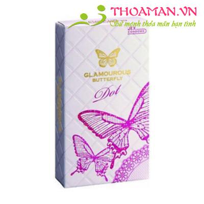 Hộp bao cao su Glamcurous Butterfly Dot 8 chiếc